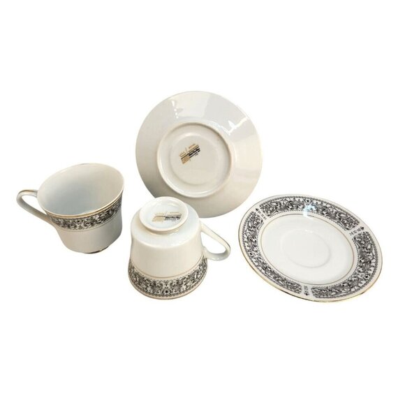 2 Royal Wentworth Ambassador Japan Fine China 8692 Tea Cup & Saucer Sets - Picture 3 of 10